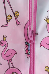 Pink Flamingo Ruffle Raincoat