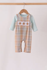 Sage Turkey Embroidery Plaid 2pc set