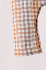 Sage Turkey Embroidery Plaid 2pc set
