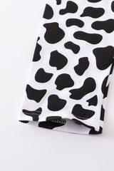 Cow print girl legging