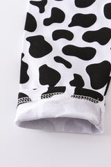 Cow print girl legging