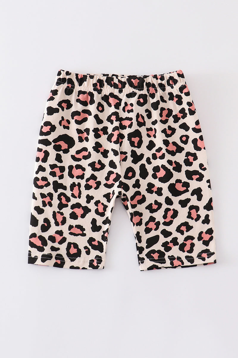 Girls hotsell leopard shorts