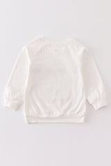 White pumpkin sweat shirt