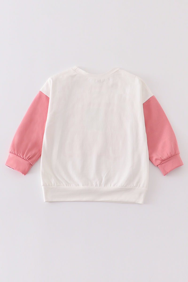 White GRL PWR girl sweatshirt