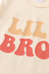 Cream LIL BRO top