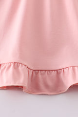 Pink ruffle girl dress