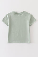 Sage blank basic t-shirt Adult Kids and baby bubble