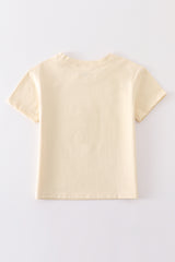 Beige blank basic t-shirt Adult Kids and baby bubble