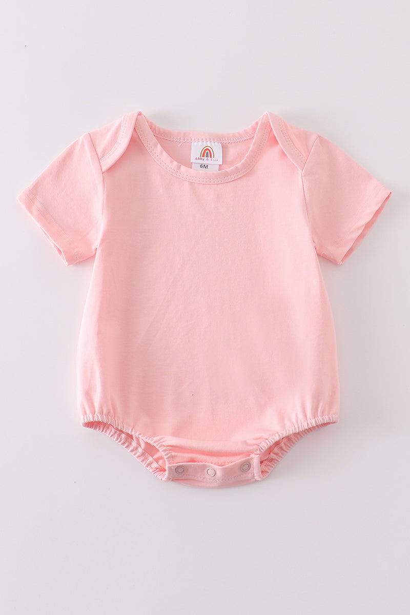 Pink blank basic t-shirt Adult Kids and baby bubble