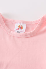 Pink blank basic t-shirt Adult Kids and baby bubble