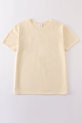 Beige blank basic t-shirt Adult Kids and baby bubble