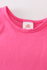 Hot pink blank basic kids teens adult tank top