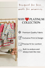 Platinum balcony print ruffle soft baby blanket