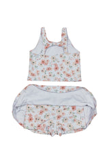 Petal whisper print girl 2pc swimsuit