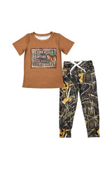 Hunting print boy set