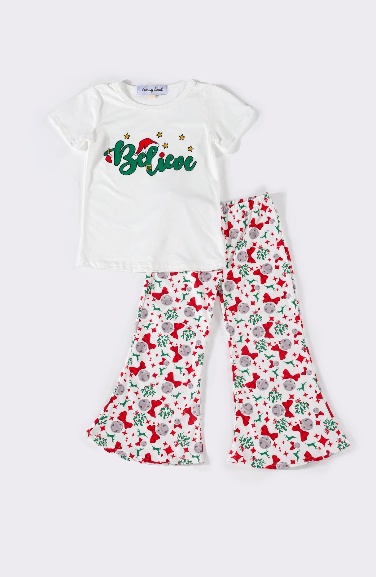 Christmas bell pants set