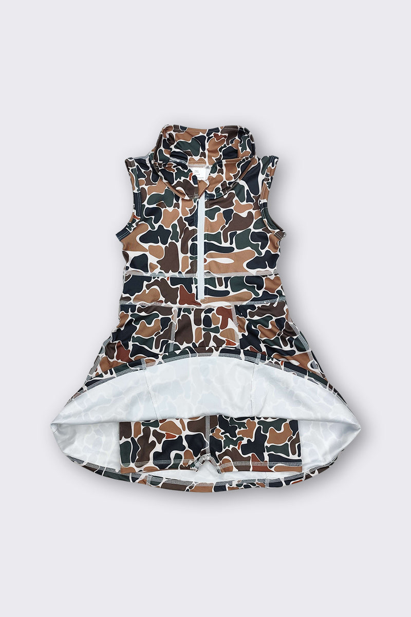 Camouflage tennis dress