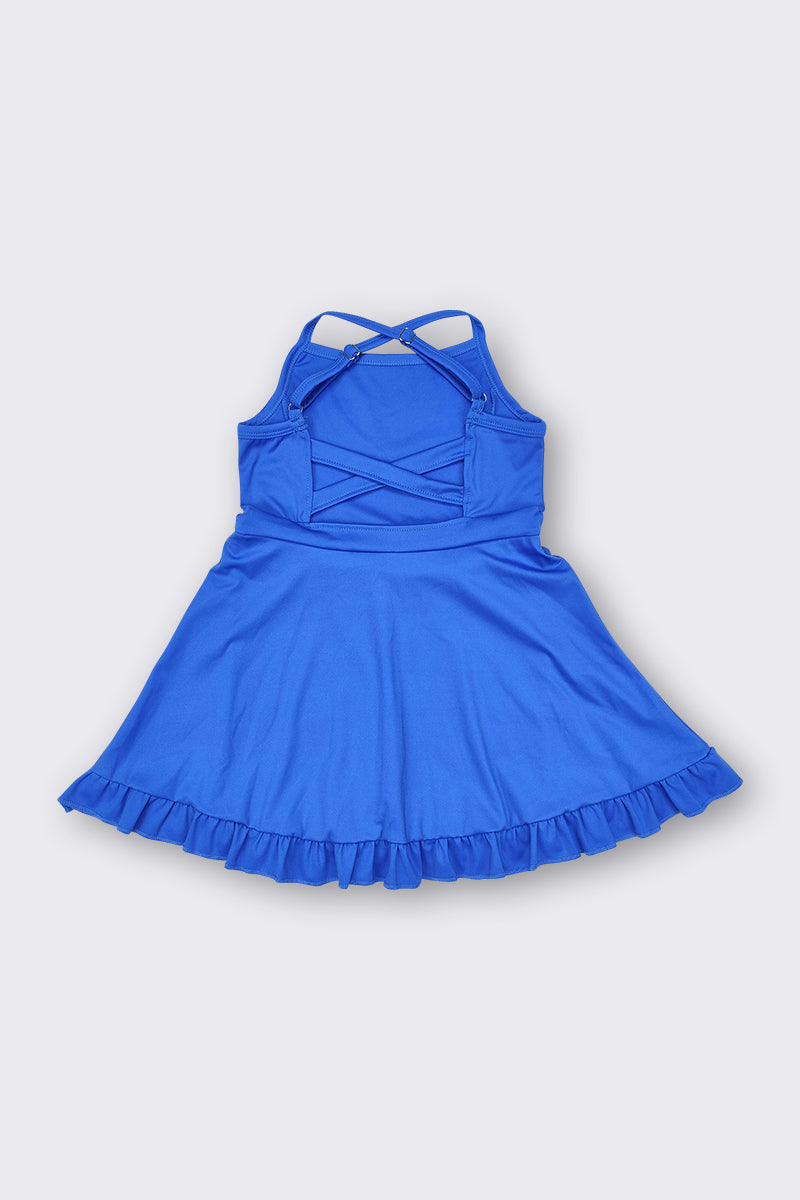 Blue girl tennis dress