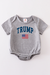 Gray Trump t-shirt Adult Kids and baby bubble