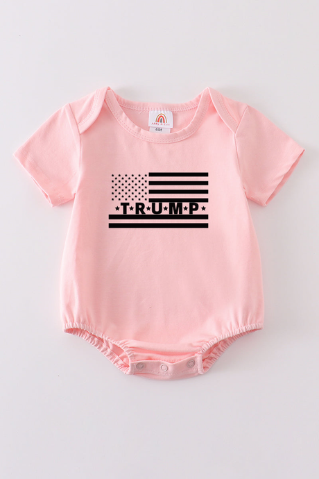 Pink Trump t-shirt Adult Kids and baby bubble