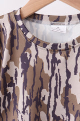 Camouflage scalloped mom&me shorts set