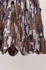 Camouflage scalloped mom&me shorts set