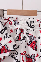Alabama scalloped shorts set