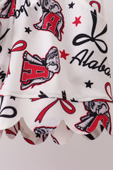 Alabama scalloped shorts set
