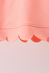 Coral Scalloped Polo Set