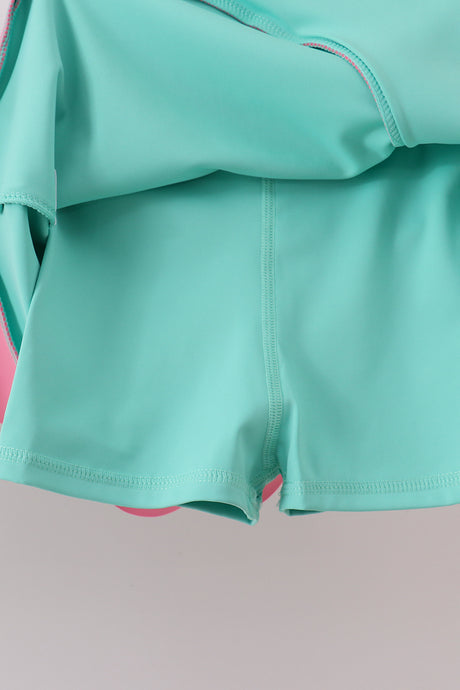 Mint Performance Scalloped Skorts Set