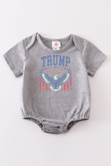 Gray Trump t-shirt Adult Kids and baby bubble