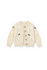 Bee daisy cardigan sweater