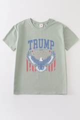 Sage Trump t-shirt Adult Kids and baby bubble