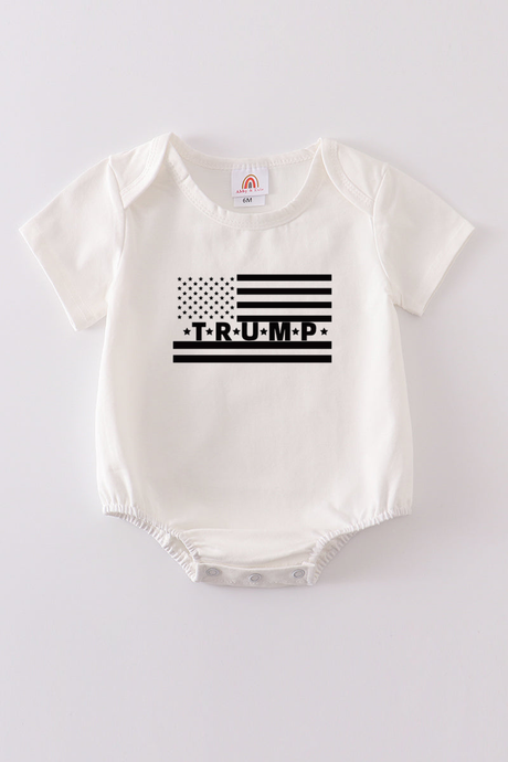 Cream Trump t-shirt Adult Kids and baby bubble