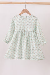 Premium duck print muslin dress