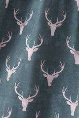 Premium forest reindeer print bamboo dress