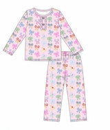 Premium whimsical bows bamboo pants set
