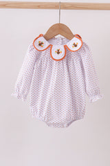 Premium orange turkey embroidery bubble