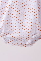 Premium orange turkey embroidery bubble