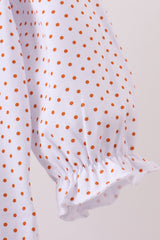 Premium orange turkey embroidery bubble