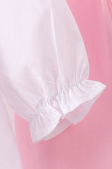 Premium white christmas tree embroidery ruffle pants set