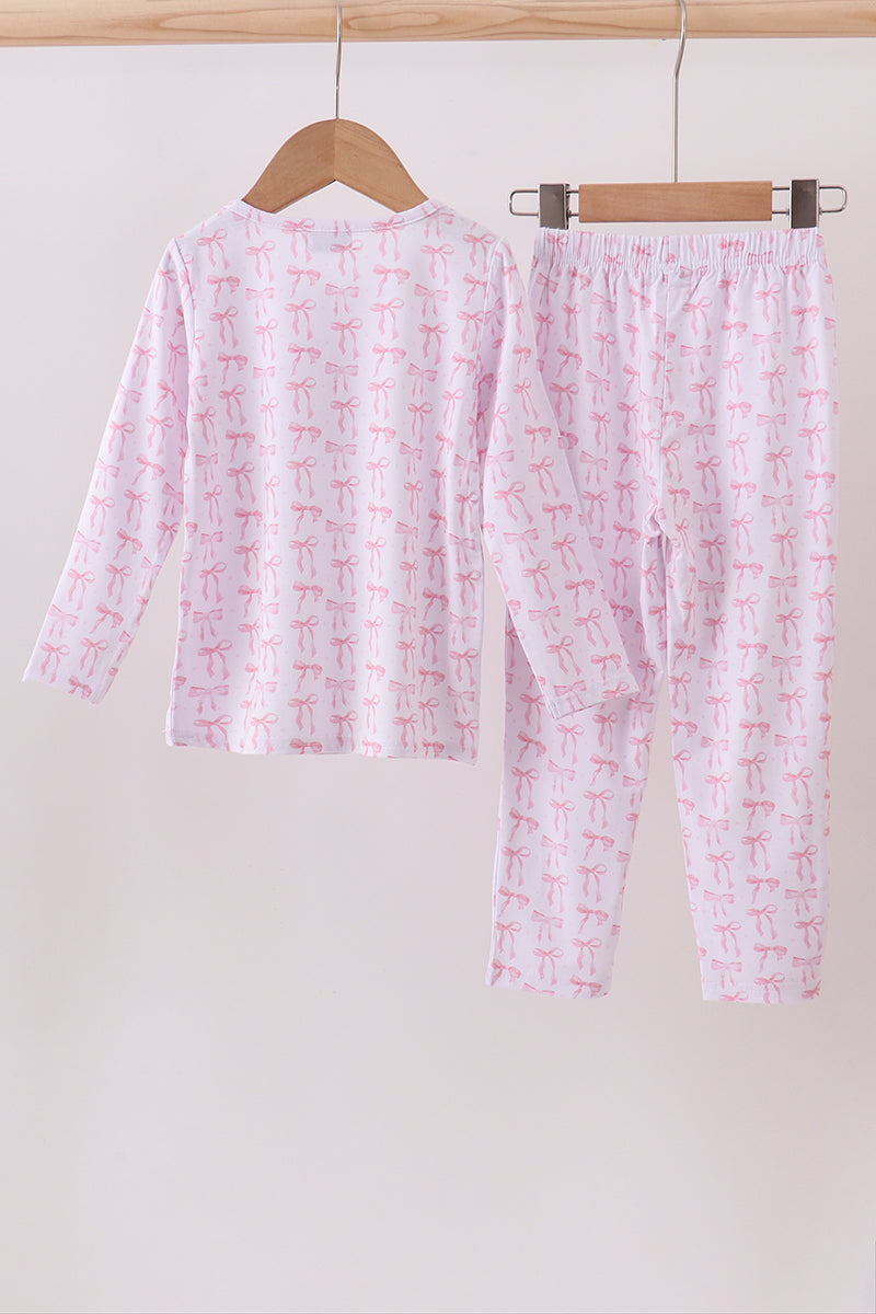 Premium tiny bow delight bamboo pants set