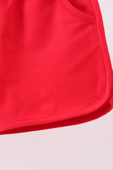 Premium Red bow shorts