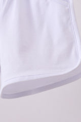 Premium White bow shorts