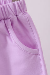 Premium Lilac bow shorts