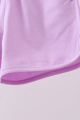 Premium Lilac bow shorts