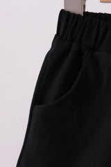 Premium Black drawstring shorts