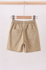 Khaki pocket performance shorts
