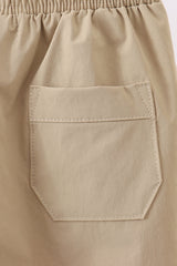 Khaki pocket performance shorts