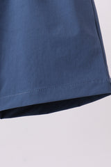 Slate blue pocket performance shorts